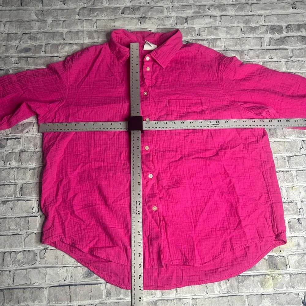 EUC GAP Pink Button-Down Shirt Size L - Picture 13 of 13